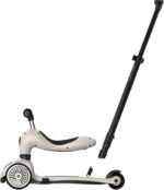 Scoot & Ride Highwaykick 1 Push and Go Kickboard with Seat Children's Scooter 2-in-1 Balance Bike with Handlebar from 1 2 Years Grows with Your Child Height Adjustable Tool-Free