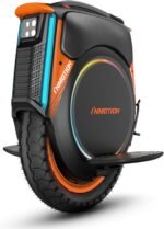 Einräder Inmotion V12 Pro, Erwachsene, Schwarz, 2800-W-Motor, Reichweite bis zu 150 km, begrenzte Geschwindigkeit 25 km/h, 16-Zoll-Luftreifen, Touchscreen, Lautsprecher