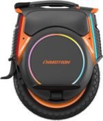 Einräder Inmotion V12 Pro, Erwachsene, Schwarz, 2800-W-Motor, Reichweite bis zu 150 km, begrenzte Geschwindigkeit 25 km/h, 16-Zoll-Luftreifen, Touchscreen, Lautsprecher