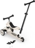 Scoot & Ride Highwaykick 1 Push and Go Kickboard with Seat Children's Scooter 2-in-1 Balance Bike with Handlebar from 1 2 Years Grows with Your Child Height Adjustable Tool-Free