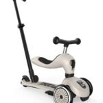 Scoot & Ride Highwaykick 1 Push and Go Kickboard with Seat Children's Scooter 2-in-1 Balance Bike with Handlebar from 1 2 Years Grows with Your Child Height Adjustable Tool-Free