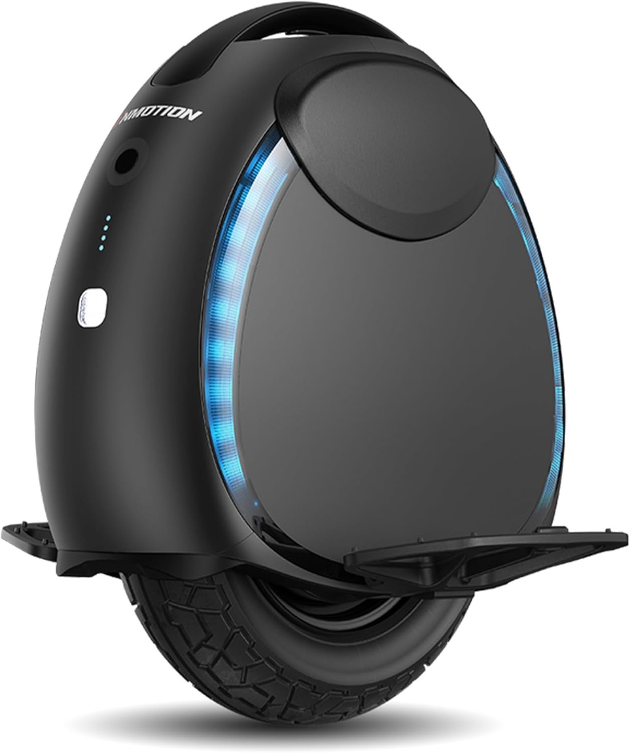 61D1E7dvFoL._AC_SL1500 Inmotion Gyroroue Electrique V6, Adulte, Noir, Moteur 500W, Autonomie jusqu'à 30km, Vitesse bridée 25km/h, Pneu Tubeless 14", Noire