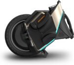 Inmotion Elektrisches Einrad V12S, für Erwachsene, schwarz, Reichweite bis zu 100 km, Geschwindigkeit begrenzt auf 20 km/h, 16-Zoll-Luftreifen, Touchscreen, Lautsprecher, schwarz