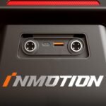 Inmotion Elektrisches Einrad V12S, für Erwachsene, schwarz, Reichweite bis zu 100 km, Geschwindigkeit begrenzt auf 20 km/h, 16-Zoll-Luftreifen, Touchscreen, Lautsprecher, schwarz
