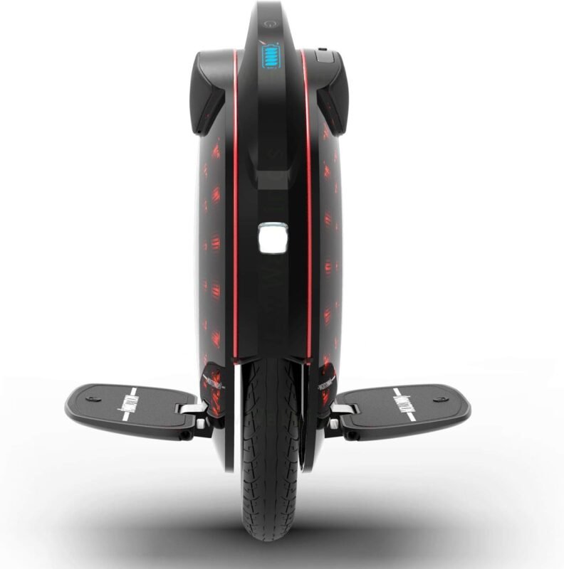 Inmotion Einrad Elektrisch V8F, Erwachsene, Schwarz, Motor 1000W, Reichweite bis zu 50km, 25lm/h, Luftreifen 16"