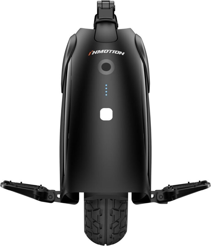 Inmotion Gyroroue Electrique V6, Adulte, Noir, Moteur 500W, Autonomie jusqu'à 30km, Vitesse bridée 25km/h, Pneu Tubeless 14", Noire