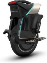 Inmotion Elektrisches Einrad V12S, für Erwachsene, schwarz, Reichweite bis zu 100 km, Geschwindigkeit begrenzt auf 20 km/h, 16-Zoll-Luftreifen, Touchscreen, Lautsprecher, schwarz