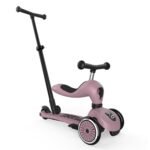 Scoot & Ride Highwaykick 1 Push and Go Kickboard with Seat Children's Scooter 2-in-1 Balance Bike with Handlebar from 1 2 Years Grows with Your Child Height Adjustable Tool-Free