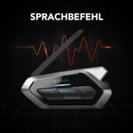 Sena 50R Motorrad Bluetooth Kommunikationssystem mit 3-Tasten Bedieneinheit und Sound by Harman Kardon, integriertem Mesh Intercom System und Premium Mikrofon & Lautsprechern