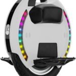 KINGSONG Elektrisches Einrad KS-14M, Erwachsener, Weiß, 800-W-Motor, Reichweite bis zu 15 km, begrenzt auf 20 km/h, aufblasbarer 14-Zoll-Reifen, Lautsprecher und Bluetooth
