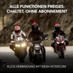 Sena 50S Motorrad Bluetooth Headset mit Drehrad und Sound by Harman Kardon, integriertem Mesh Intercom System und Premium Mikrofon & Lautsprechern