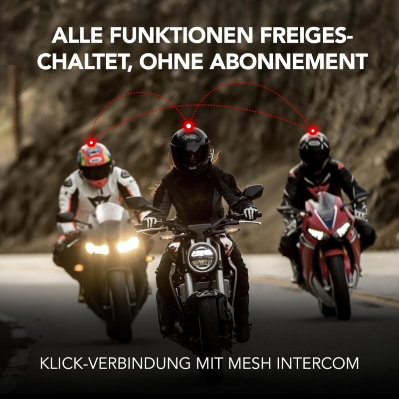 Sena 50S Motorrad Bluetooth Headset mit Drehrad und Sound by Harman Kardon, integriertem Mesh Intercom System und Premium Mikrofon & Lautsprechern