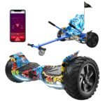 RCB Hoverboards SUV with Seat Hoverboards Off-Road, App-Enabled Bluetooth Hoverboards, 8.5 Inch Hummer + Hoverkart Go Kart for Self Balancing Hoverboards, Gift for Children