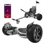 RCB Hoverboards SUV with Seat Hoverboards Off-Road, App-Enabled Bluetooth Hoverboards, 8.5 Inch Hummer + Hoverkart Go Kart for Self Balancing Hoverboards, Gift for Children