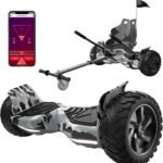 RCB Hoverboards SUV with Seat Hoverboards Off-Road, App-Enabled Bluetooth Hoverboards, 8.5 Inch Hummer + Hoverkart Go Kart for Self Balancing Hoverboards, Gift for Children