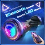 SISIGAD Hoverboard 6.5 Inch Overboard Floating Board with LED/Bluetooth, Skateboard Hoverboard, Gift for Children