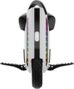 KINGSONG Elektrisches Einrad KS-14M, Erwachsener, Weiß, 800-W-Motor, Reichweite bis zu 15 km, begrenzt auf 20 km/h, aufblasbarer 14-Zoll-Reifen, Lautsprecher und Bluetooth