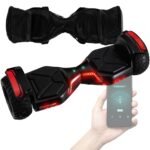 Robway X1 / X2 Hoverboard - The Original - Offroad / Street Edition - Samsung Brand Battery - Self-Balance - Bluetooth Speaker - 700 Watt Motor - App - LED, black