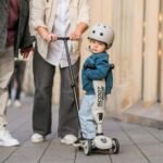 Scoot & Ride Highwaykick 1 Push and Go Kickboard with Seat Children's Scooter 2-in-1 Balance Bike with Handlebar from 1 2 Years Grows with Your Child Height Adjustable Tool-Free