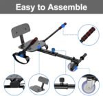 Hoverboard with Seat Attachment Combo, 6.5 Inch Self Balancing Hover Board with Bluetooth Speaker and LED Lights for Children Girls Boys (including Go Kart)