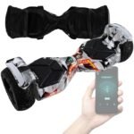 Robway X1 / X2 Hoverboard - The Original - Offroad / Street Edition - Samsung Brand Battery - Self-Balance - Bluetooth Speaker - 700 Watt Motor - App - LED, black