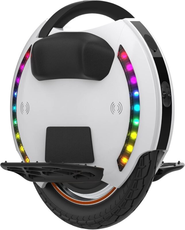 Kingsong Elektro-Laufrad KS-14D, Erwachsene,Weiß, 800W Motor, Reichweite bis zu 40km, 20km/h begrenzt, 14" Luftreifen, Lautsprecher und Bluetooth