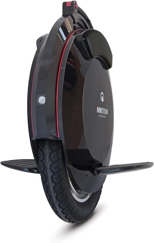 INMOTION Elektrisches Gyroroue V10F, Erwachsene, Schwarz, Motor 2000 W, Reichweite bis zu 75 km, 25 lm/h, aufblasbarer Reifen 16 Zoll, Bluetooth-App, Stereo-Lautsprecher