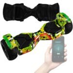 Robway X1 / X2 Hoverboard - The Original - Offroad / Street Edition - Samsung Brand Battery - Self-Balance - Bluetooth Speaker - 700 Watt Motor - App - LED, black