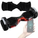 Robway X1 / X2 Hoverboard - The Original - Offroad / Street Edition - Samsung Brand Battery - Self-Balance - Bluetooth Speaker - 700 Watt Motor - App - LED, black