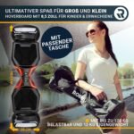 Robway X1 / X2 Hoverboard - The Original - Offroad / Street Edition - Samsung Brand Battery - Self-Balance - Bluetooth Speaker - 700 Watt Motor - App - LED, black