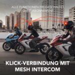 Sena 50R Motorrad Bluetooth Kommunikationssystem mit 3-Tasten Bedieneinheit und Sound by Harman Kardon, integriertem Mesh Intercom System und Premium Mikrofon & Lautsprechern
