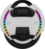 KINGSONG Elektrisches Einrad KS-14M, Erwachsener, Weiß, 800-W-Motor, Reichweite bis zu 15 km, begrenzt auf 20 km/h, aufblasbarer 14-Zoll-Reifen, Lautsprecher und Bluetooth